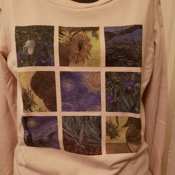 Modcloth Beige Van Gough Sweatshirt - Picture 3 of 7